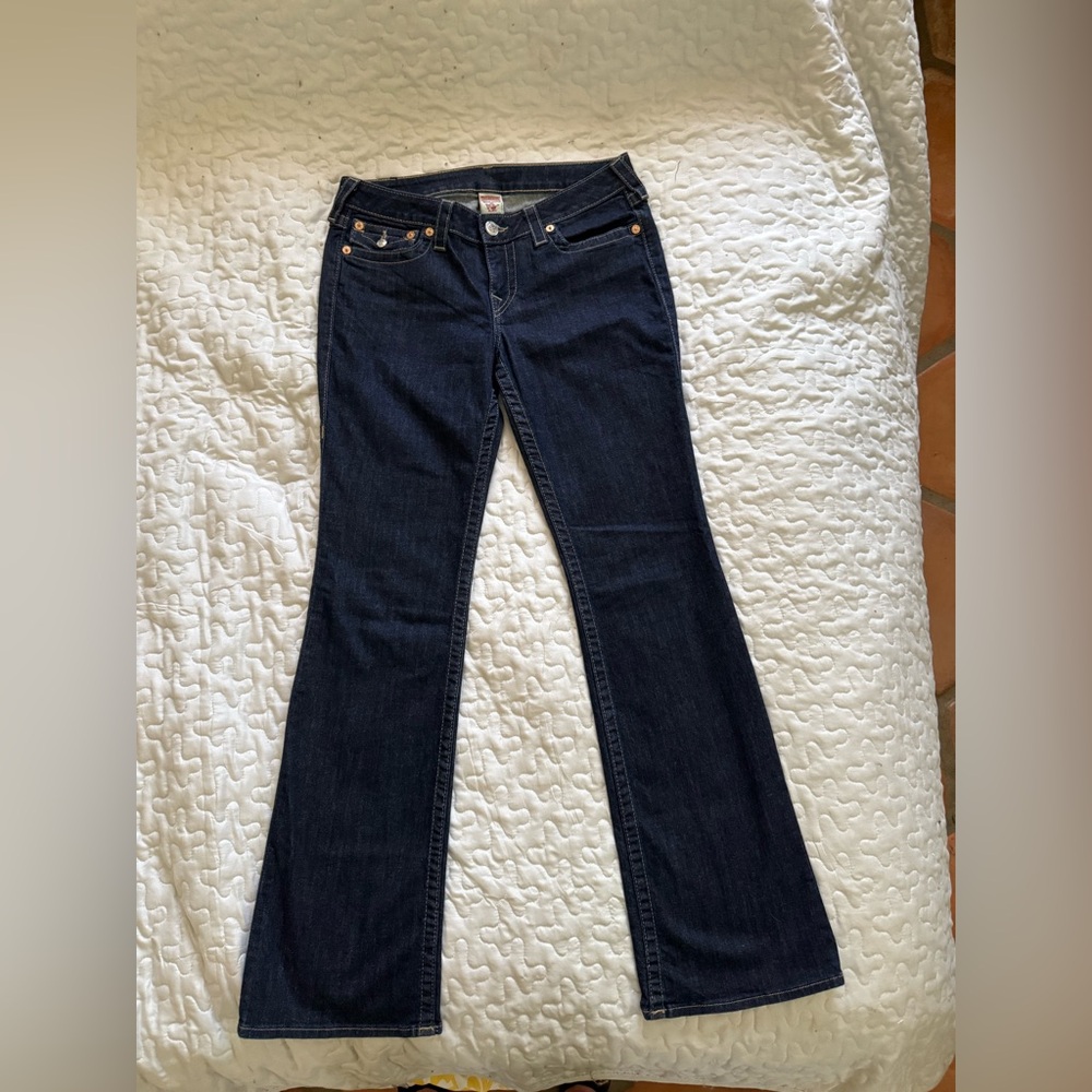 Women's Dark Blue  True Religion bootcut Jeans